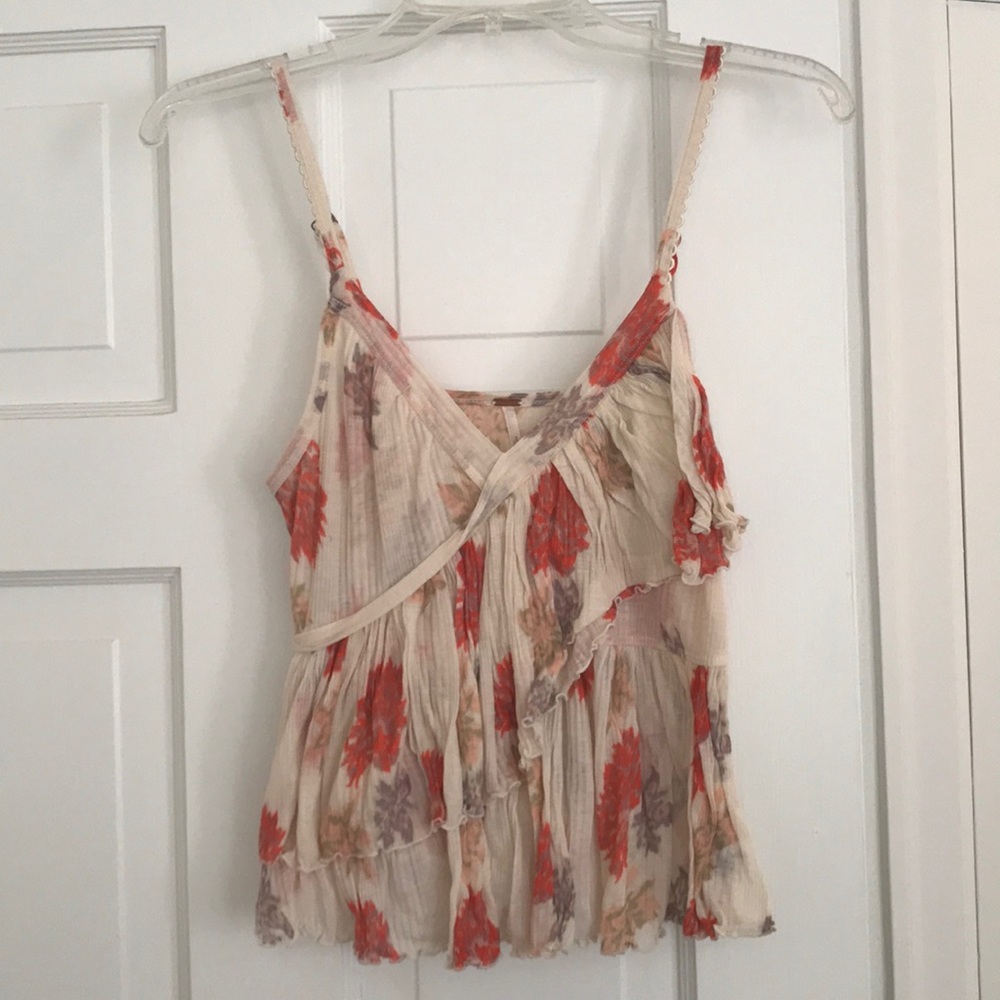 Free people floral tank top